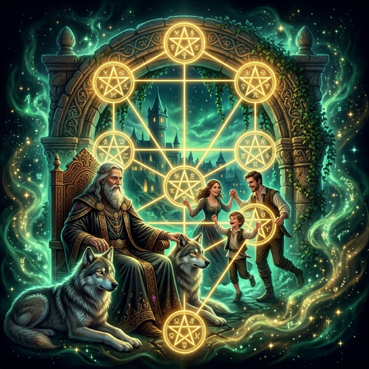 Ten of Pentacles Tarot Card: Love as a Lasting Legacy & Family Foundation